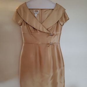 like new gold talbot dress - like new - petite